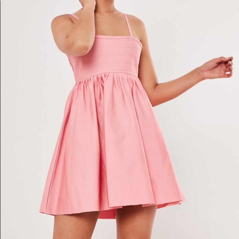 Pink bandage dress